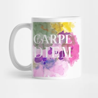 CARPE DIEM Watercolor Mug